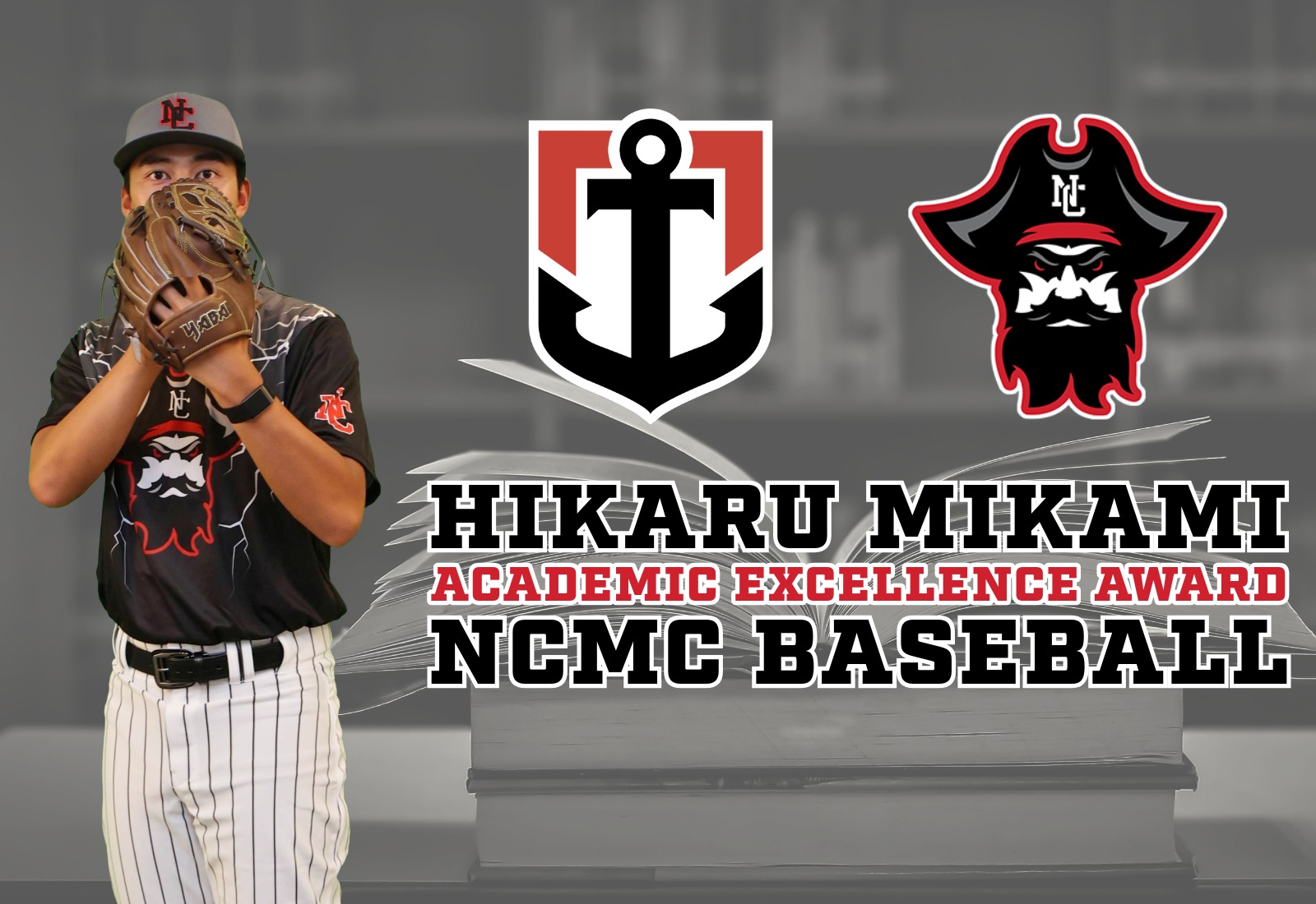 NCMC Baseball's Hikaru Mikami Earns Academic Excellence Award