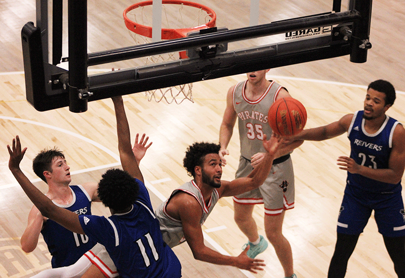 Strong Defense Leads Pirates Basketball To 20 Point Victory Over Iowa Western CC